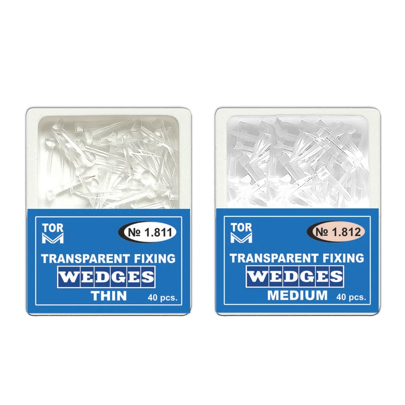 TOR - Transparent wedge 40 pieces - in various designs