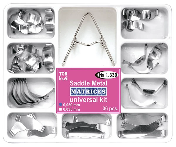 TOR - Embossed spring clip metal dies and smooth metal dies in a large set, 36 pieces + pliers
