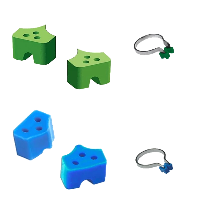 TOR - Divided matrix ring feet - in various designs
