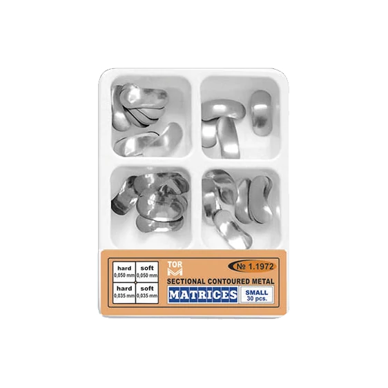 TOR cut embossed metal matrices, 30-piece set, 4 different small matrices