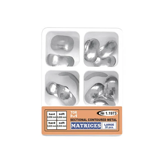 TOR cut embossed metal matrices, 30-piece set, 4 different large matrices