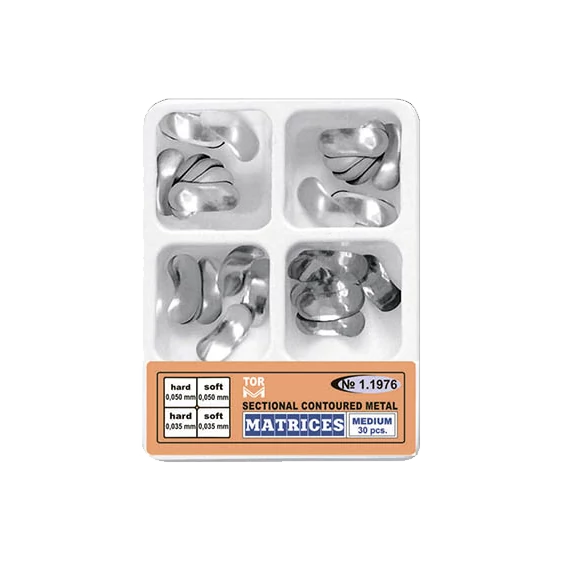 TOR cut embossed metal matrices, 30-piece set, 4 different medium matrices