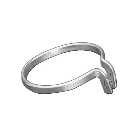 TOR - Embossed semi-circular PONY metal matrices with spring clip, 1 piece