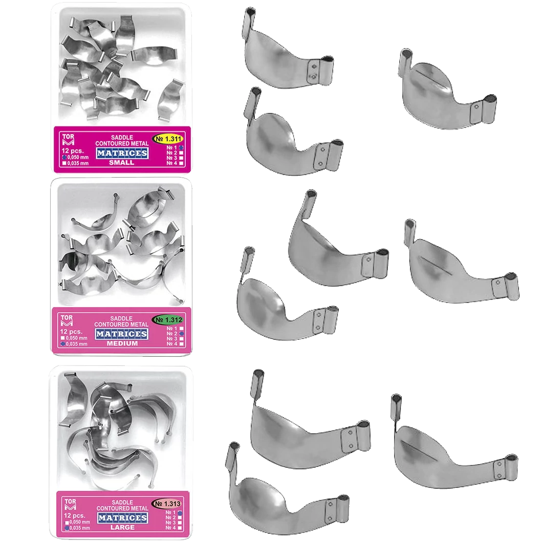TOR - Embossed spring clip matrices - in various designs